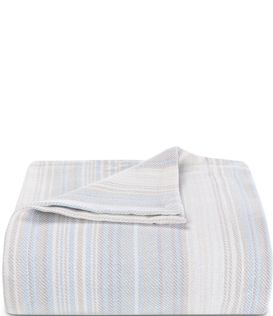 Tommy Bahama Sandy Shore Stripe Bed Blanket