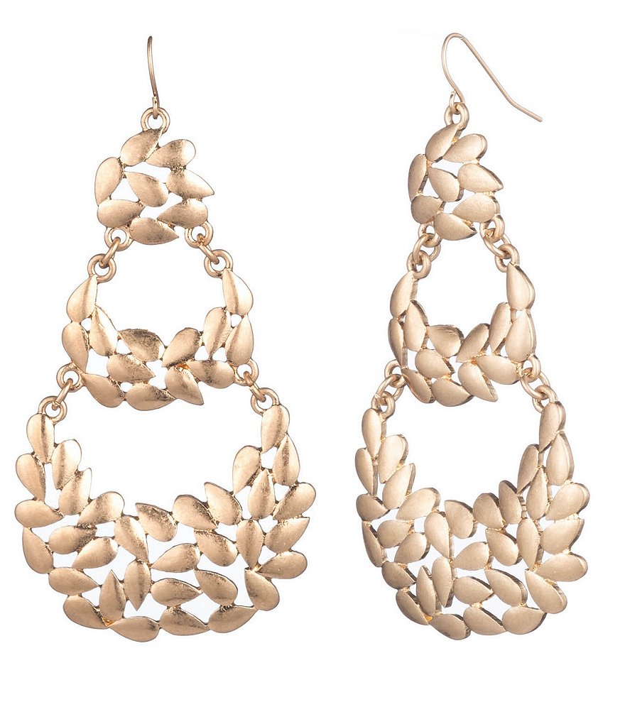 trina Trina Turk Filligree Trapeze Statement Earrings