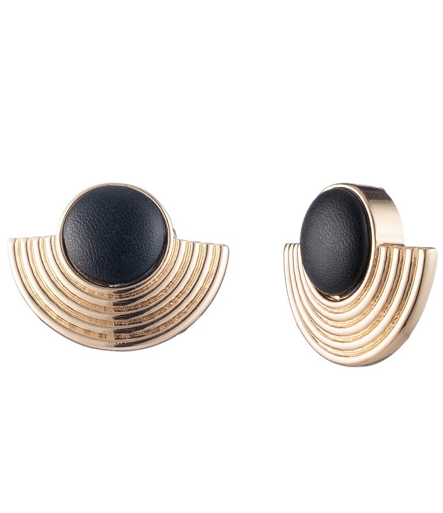 trina TRINA TURK Ribbed Clip Earrings