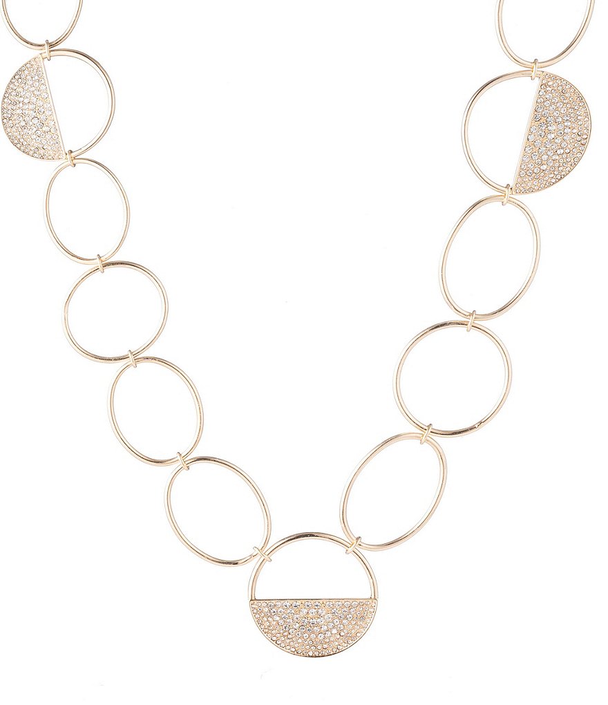 trina Trina Turk Pave Link Station Necklace