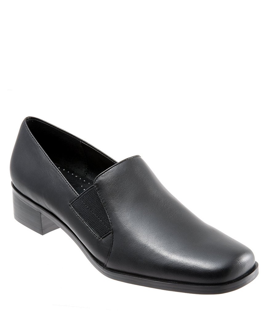 Trotters Ash Slip-On Block Heel Loafers