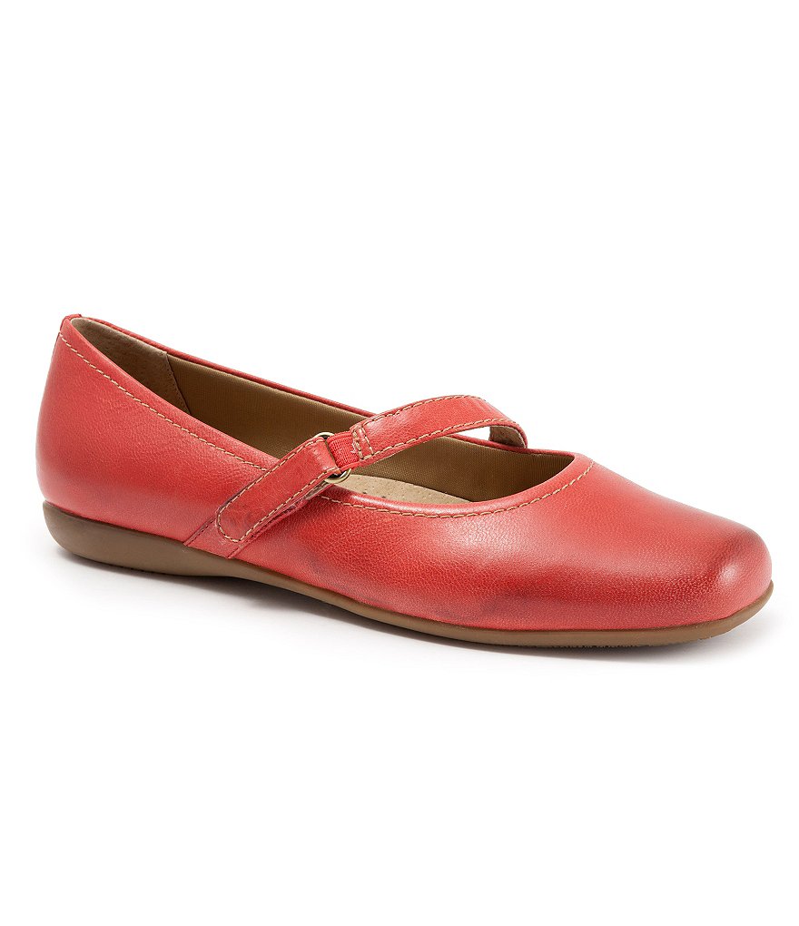 Trotters Simmy Strappy Leather Mary Jane Flats