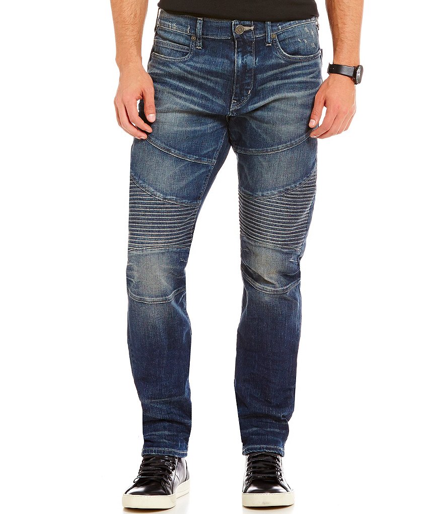 True Religion Geno Slim-Fitting Straight-Leg Moto In Urban Dweller Jeans