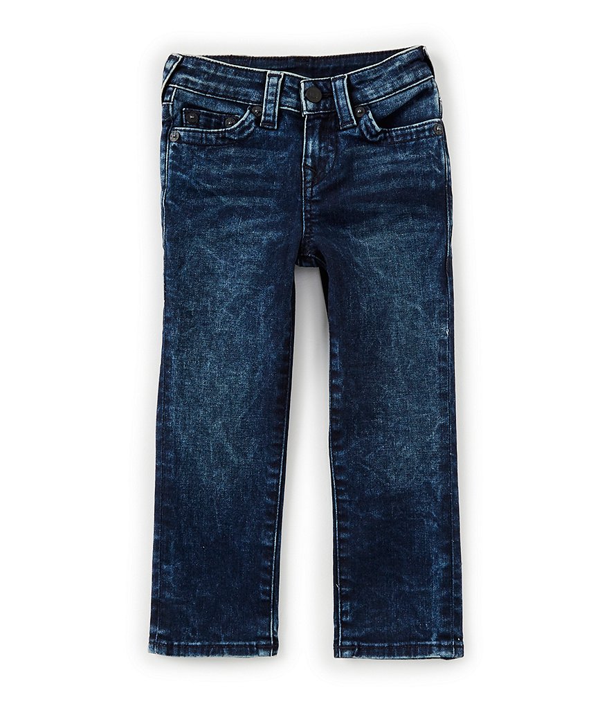 True Religion Little Boys 2T-7 Geno Single-End Acid Jeans