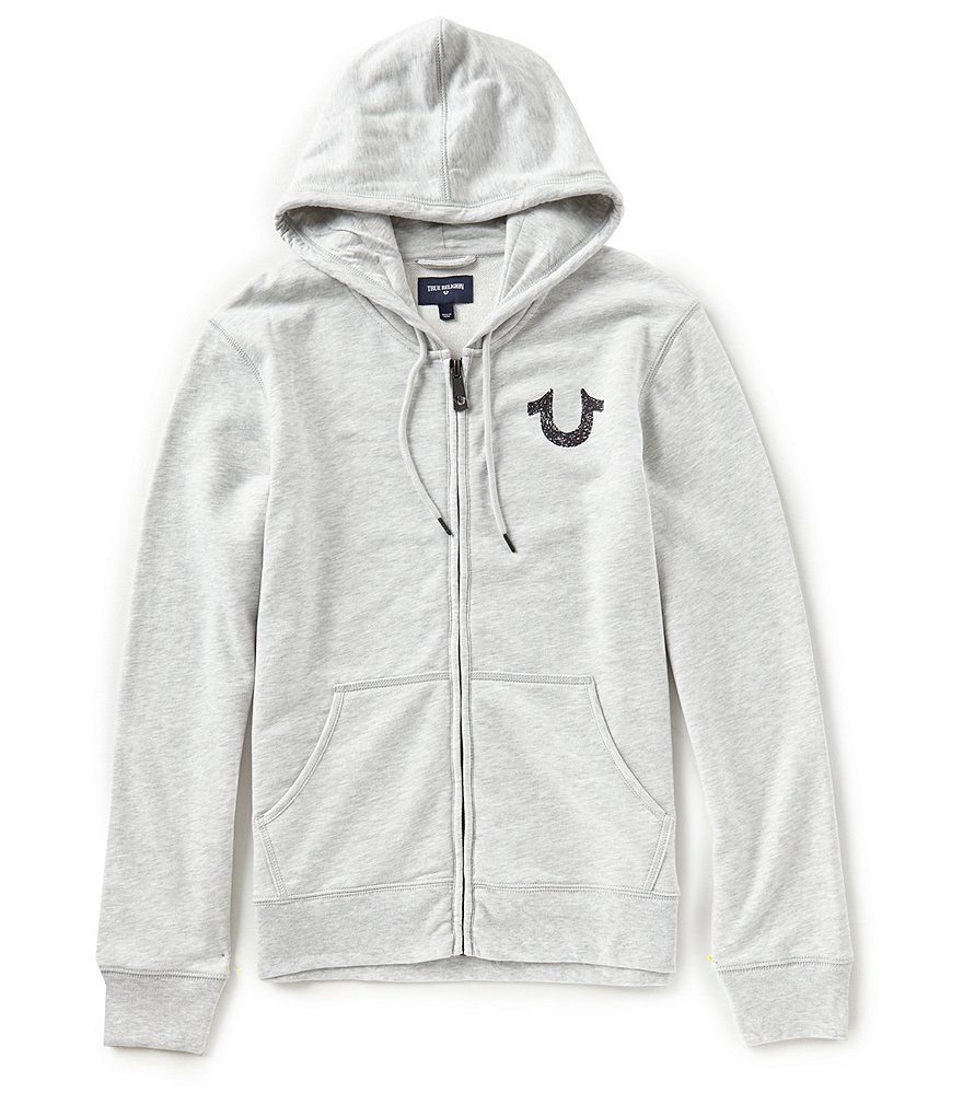 True Religion Shoestring Graphic Zip Hoodie
