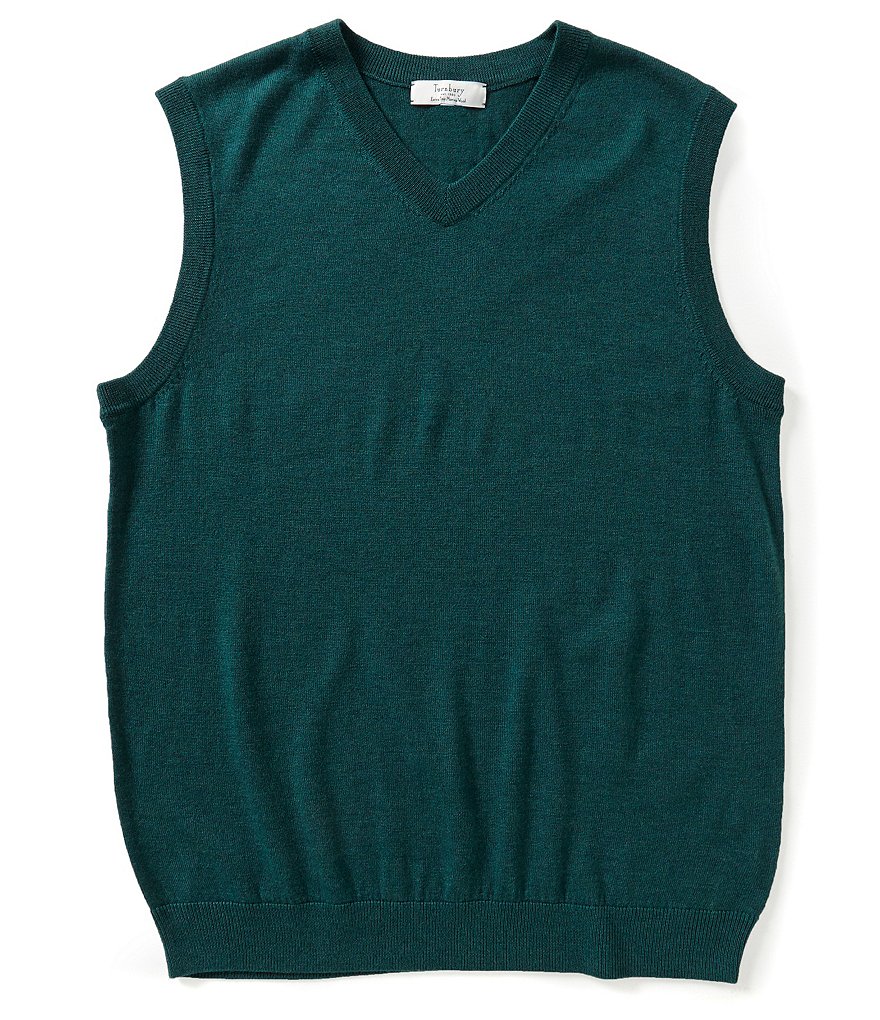 Turnbury Big & Tall Merino Wool V-Neck Sweater Vest