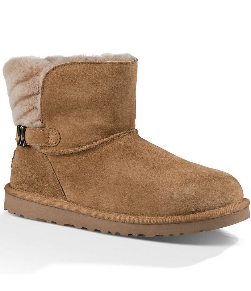 UGG® Adria Art-Deco Strap Detail Booties