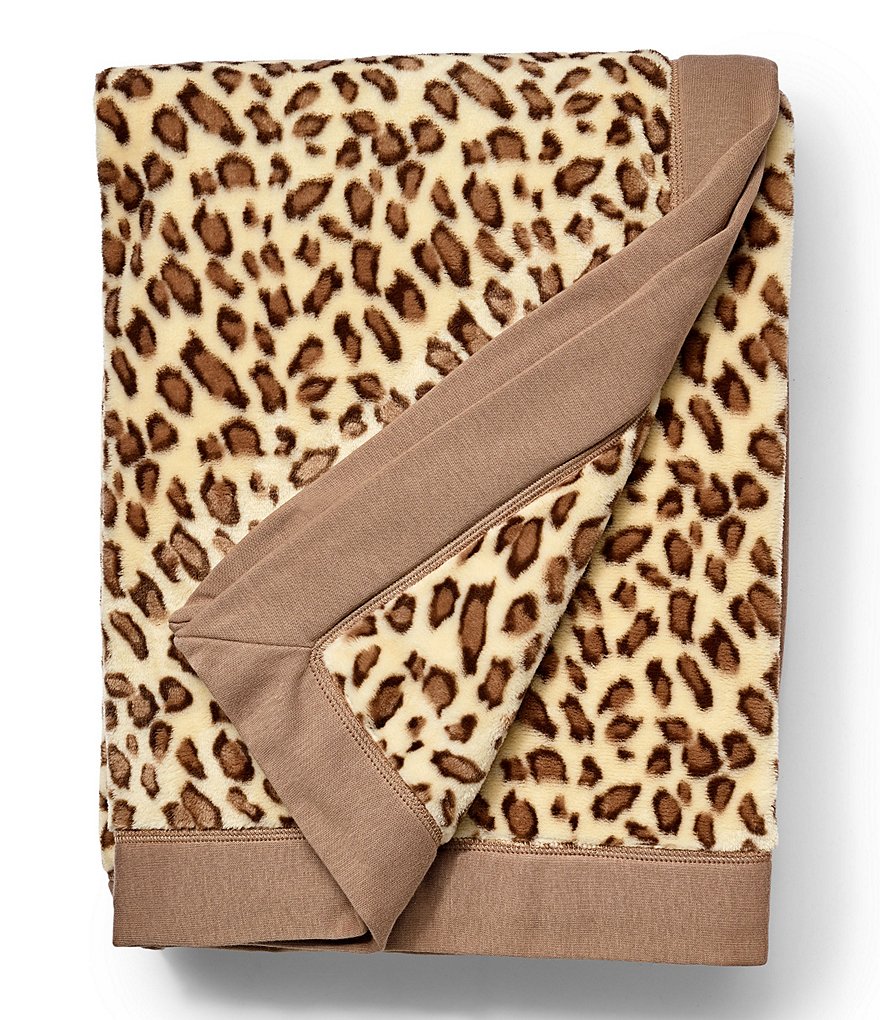 UGG® Duffield Leopard-Print Plush Throw