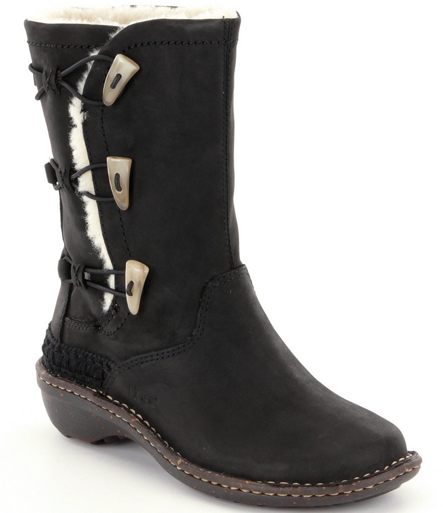 UGG® Kona Elastic Toggle Leather Boots