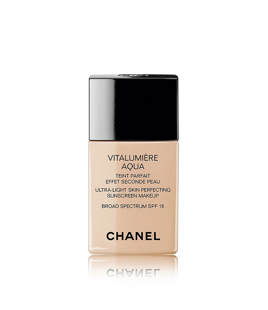 CHANEL VITALUMIÈRE AQUA ULTRA-LIGHT SKIN PERFECTING SUNSCREEN MAKEUP BROAD SPECTRUM SPF 15