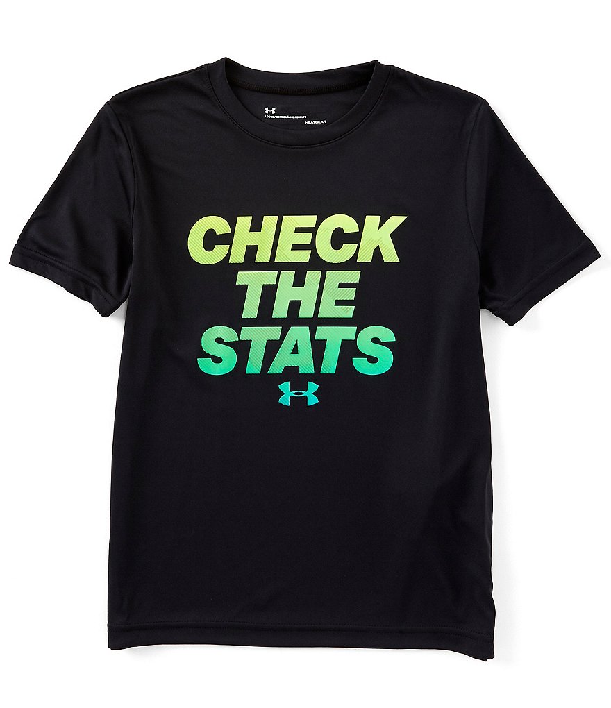 Under Armour Big Boys 8-20 Short-Sleeve Check The Stats Graphic Tee