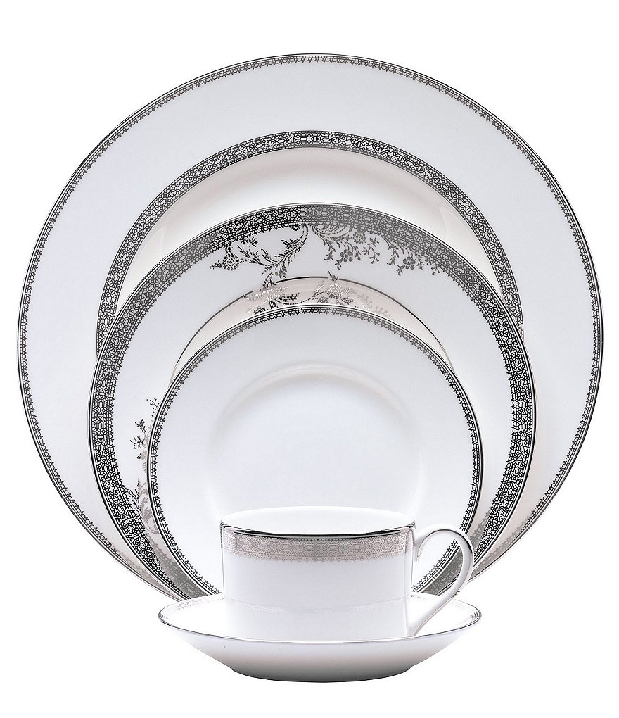 Vera Wang by Wedgwood Lace Platinum 5-Piece Place Setting