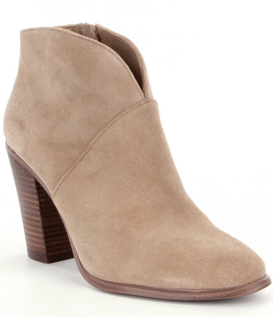 Vince Camuto Franell Suede Block Heel Booties