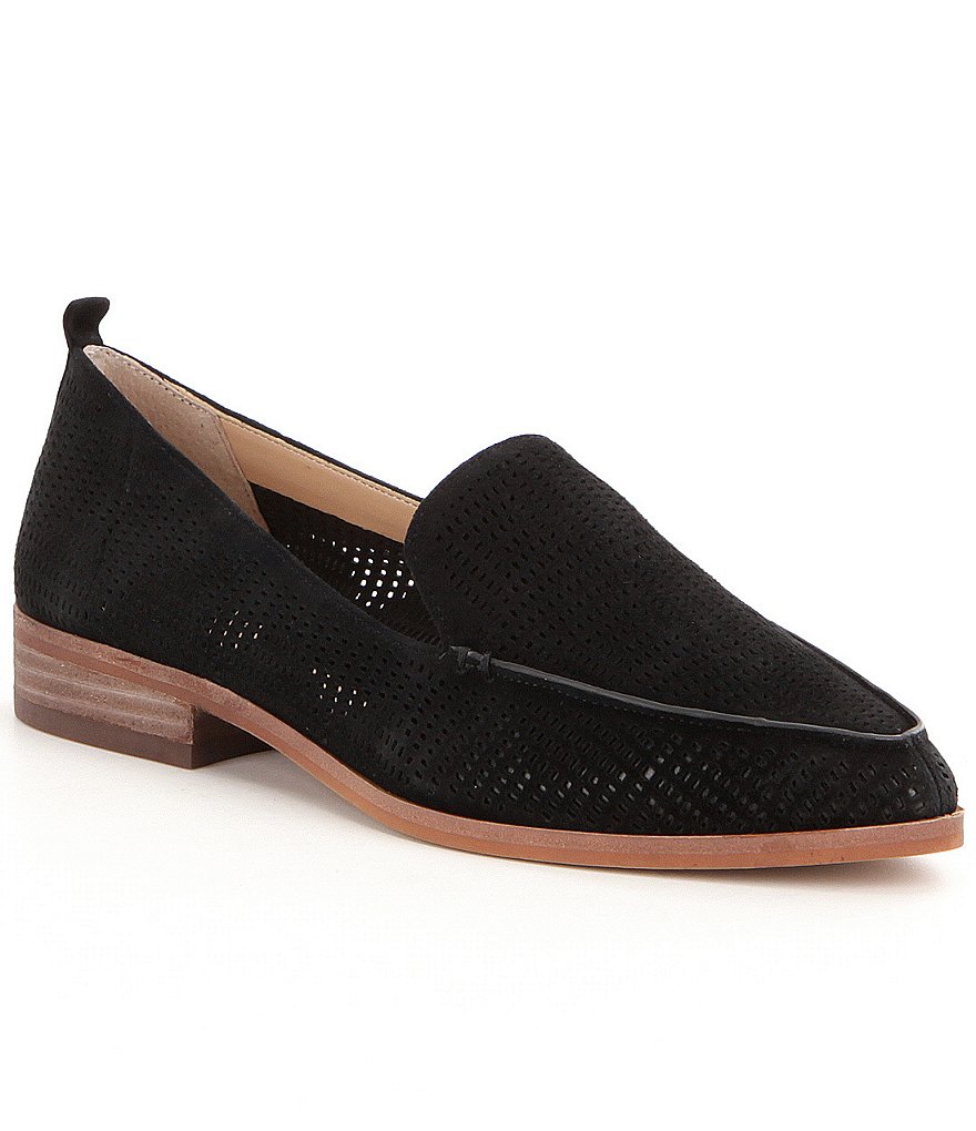 Vince Camuto Kade Perforated Suede Loafers