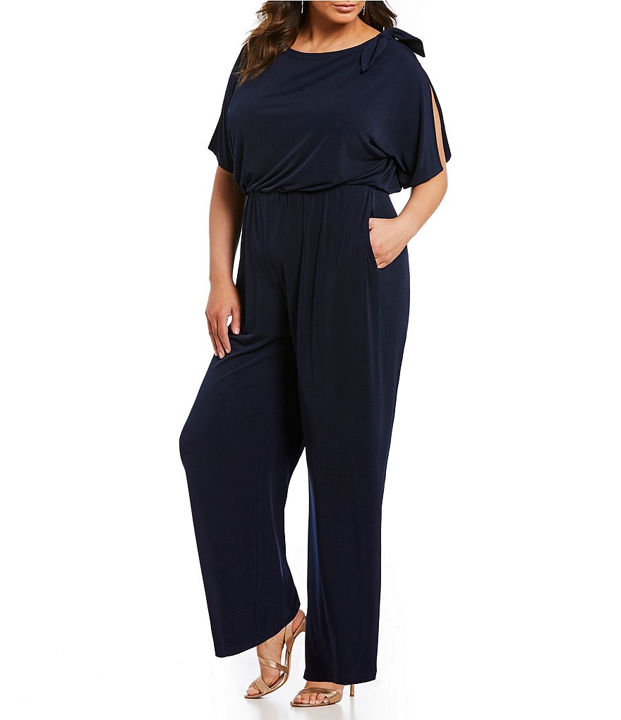 Vince Camuto Plus Split Sleeve Jumpsuit
