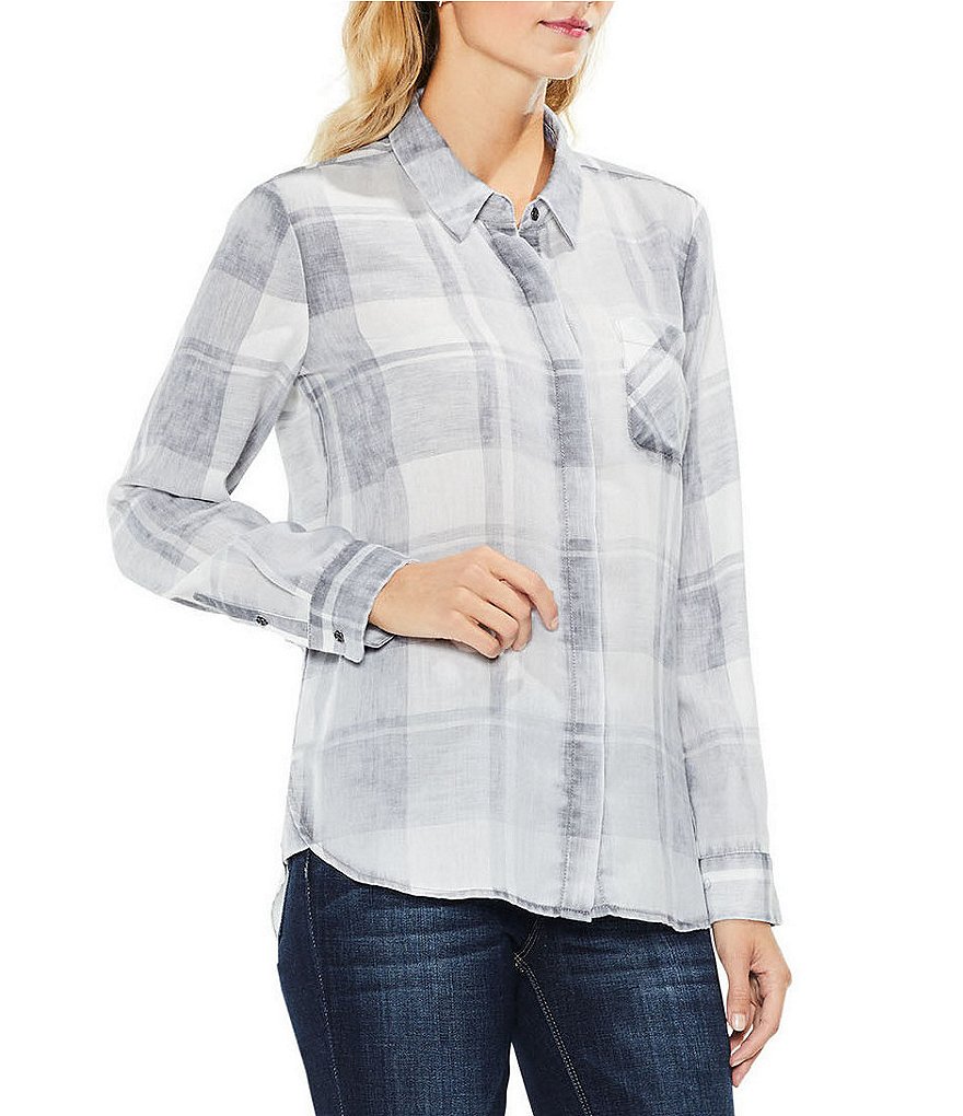 Vince Camuto Quaint Plaid Button Down Shirt