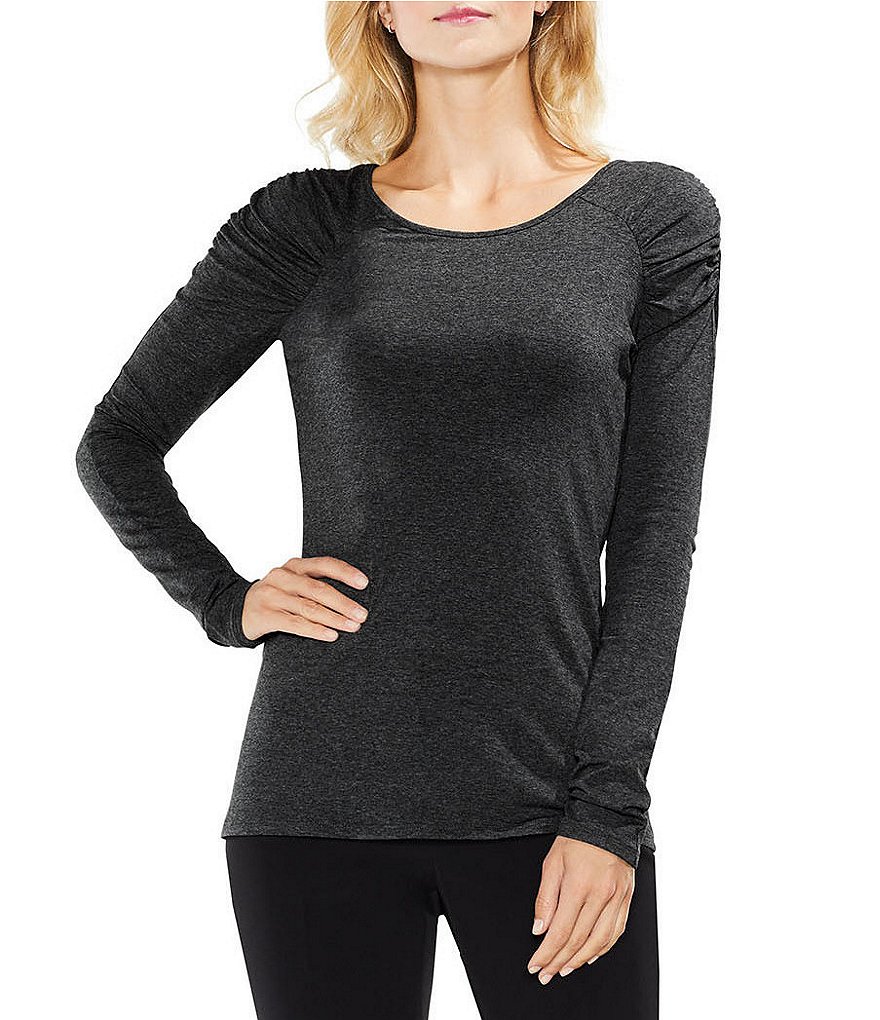 Vince Camuto Ruched Shoulder Top