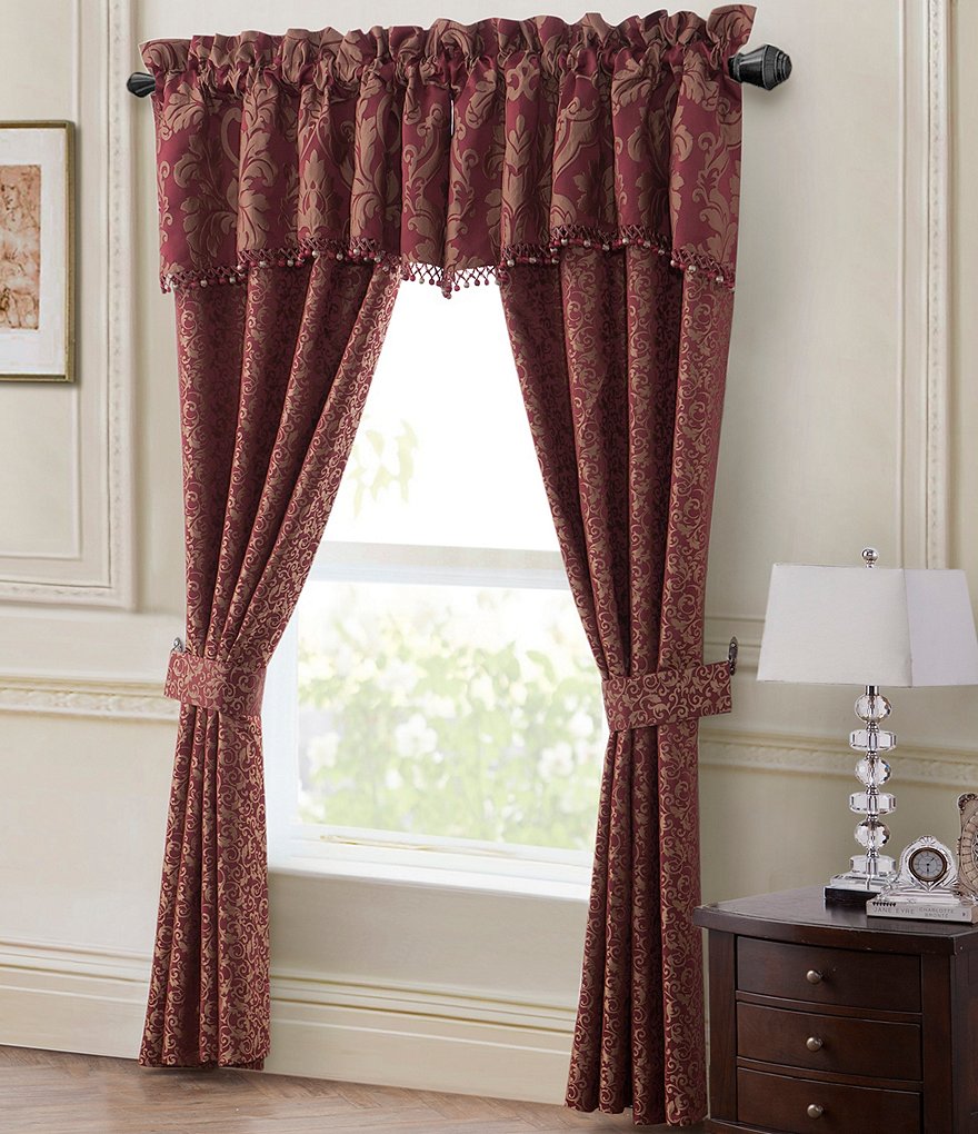 Waterford Athena Damask & Scroll Jacquard Window Treatments