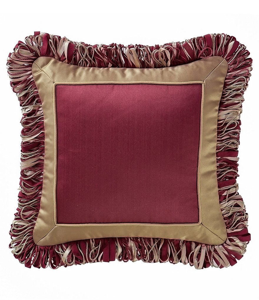 Waterford Athena Satin & Yarn Corded Square Pillow