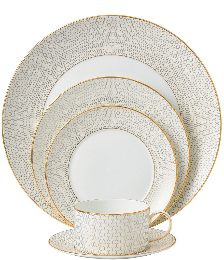 Wedgwood Arris Geometric Bone China 5-Piece Place Setting