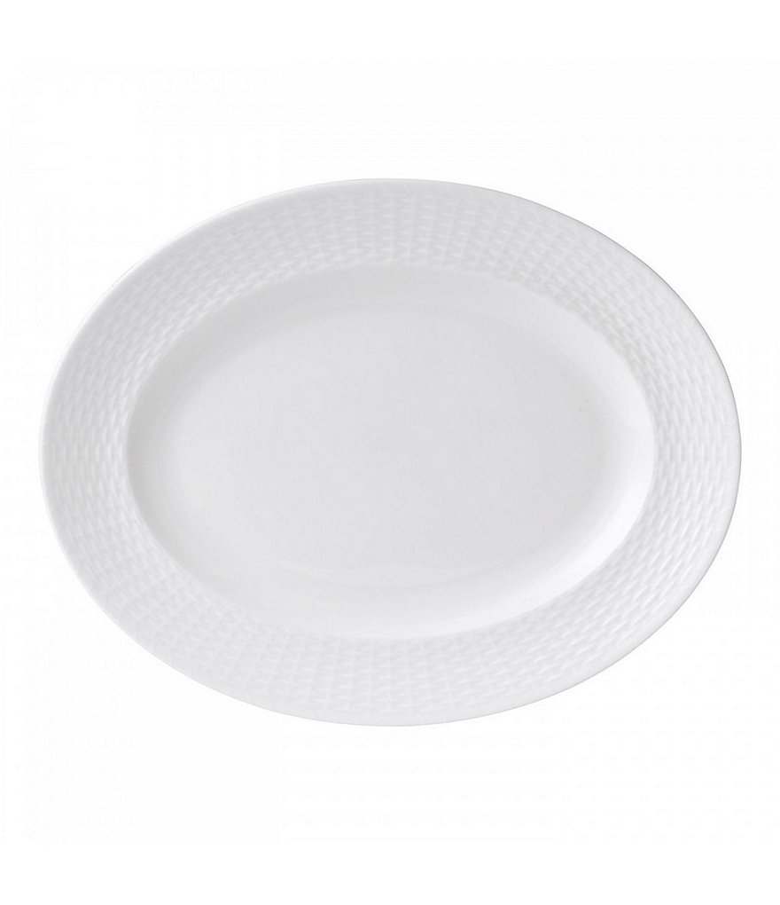 Wedgwood Nantucket Basket Sculpted Bone China 13#double; Oval Platter