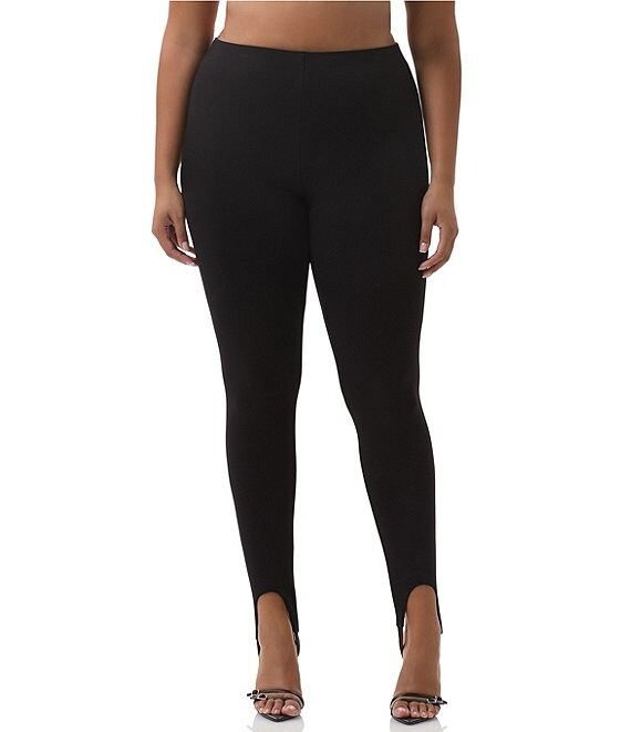AFRM Plus Jasmine High-Waisted Knit Crepe Stirrup Legging, Nior - Image 1