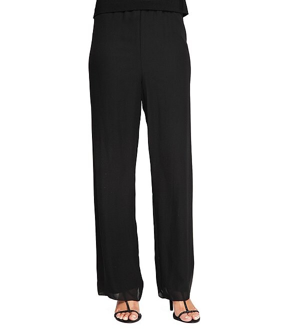 Alex Evenings Petite Silky Chiffon Pants