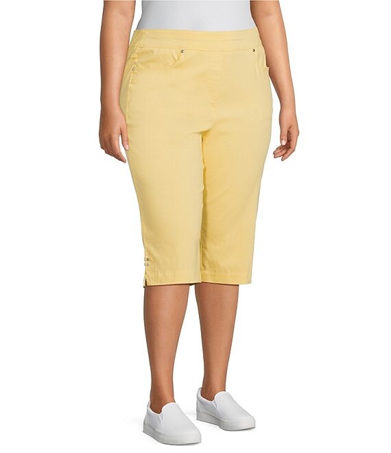 Allison Daley Plus Size Tech Stretch Pull-On Skimmer Pants