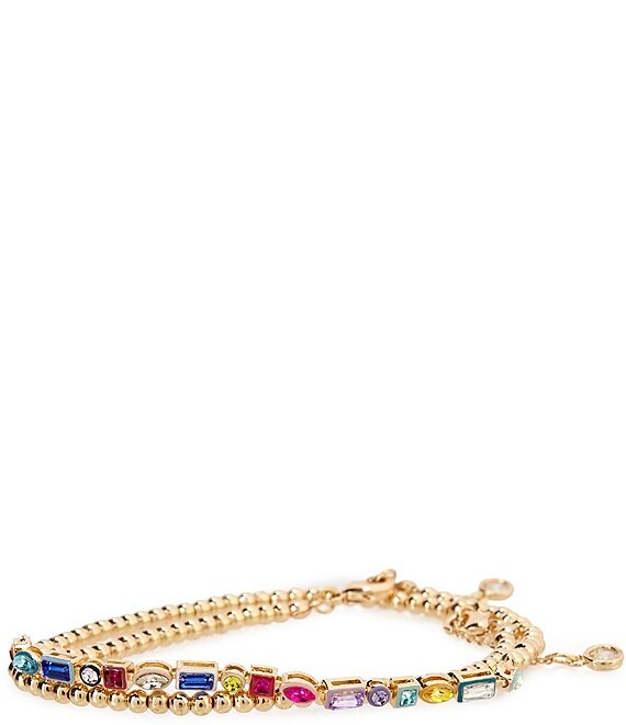 Anna & Ava Delicate Multi Stone Line Bracelet Set