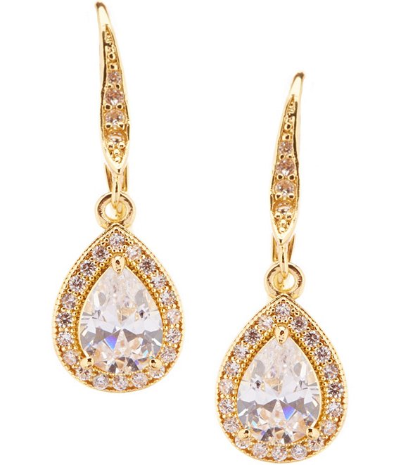 Anne Klein Cubic Zirconia Teardrop Earrings
