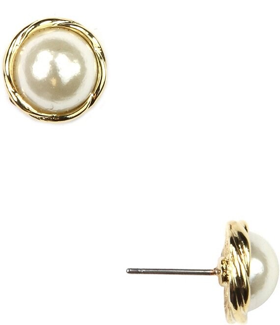 Anne Klein Faux-Pearl Earrings