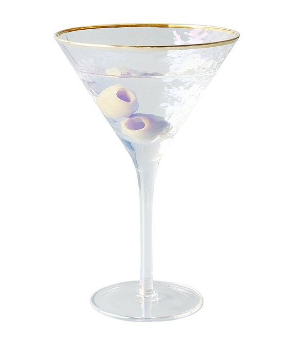 Anthropologie Home Luster Zaza Martini Glass, Set of 4