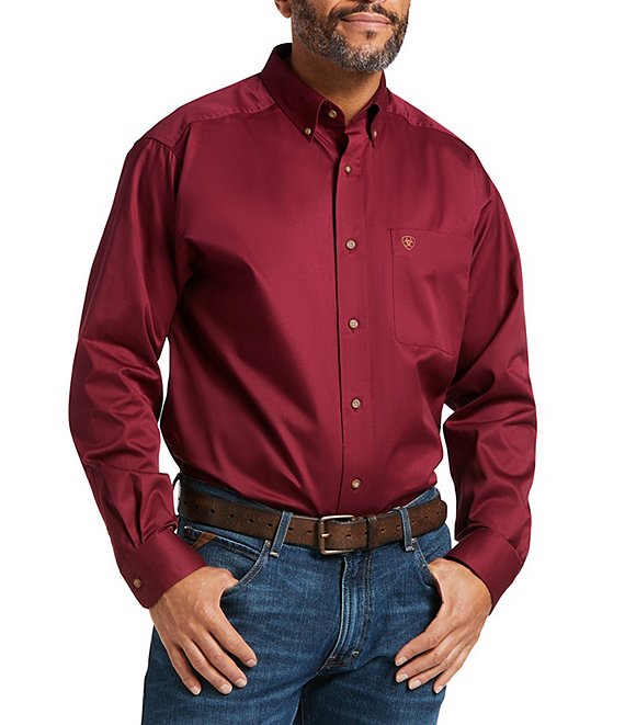 Ariat Solid Twill Long-Sleeve Woven Shirt