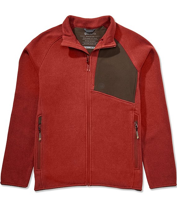 Beretta Abisko Zip-Up Fleece Jacket, Dark Red - Image 1