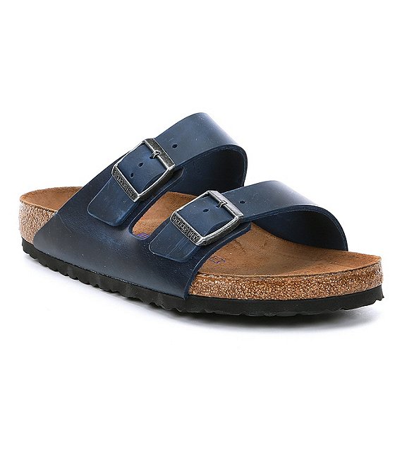 Birkenstock Men's Arizona Leather Soft Footbed Slip On