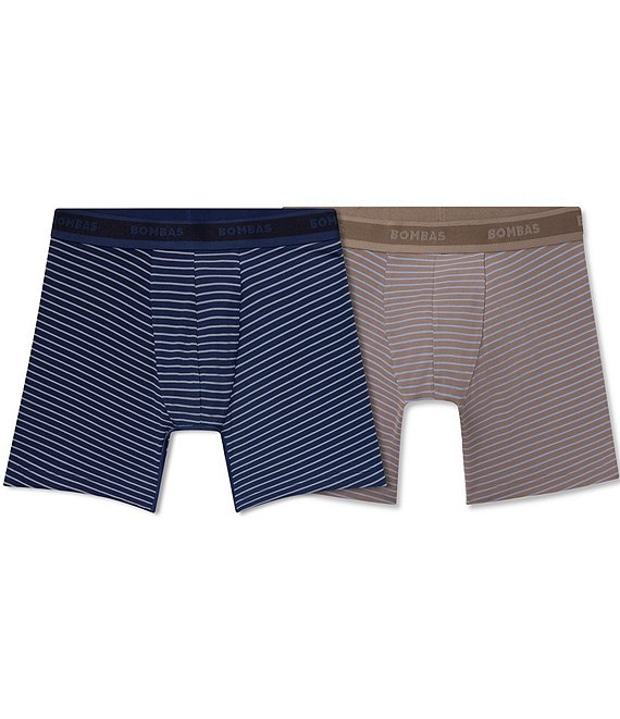Bombas Soft Flex Stripe Boxer Brief 2-Pack