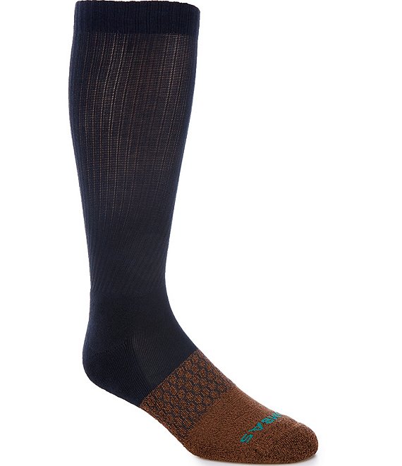 Bombas Solid With Marl Toe Block Calf Socks