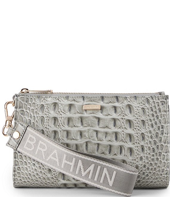 BRAHMIN Alden Road Collection Adia Wristlet, Dove - Image 1