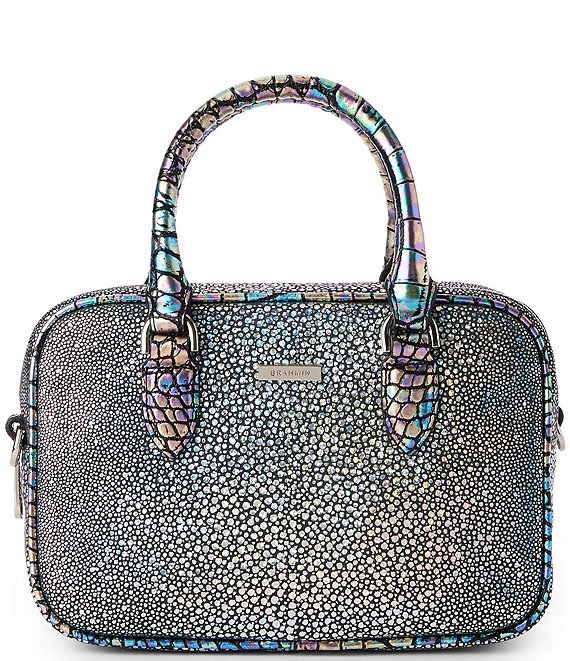 BRAHMIN Ardwell Collection Royal Blue Mara Satchel Bag, Royal Blue - Image 1