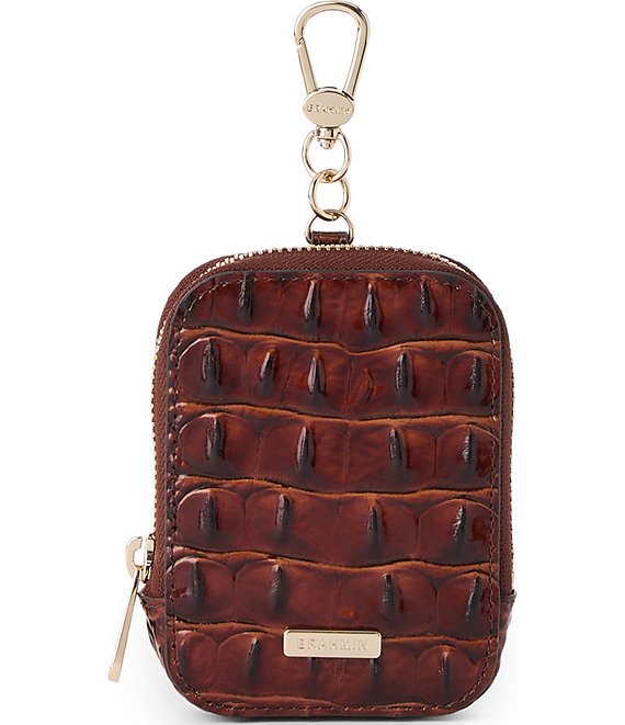 BRAHMIN Melbourne Collection Katelynn Zip-Around Pouch, Pecan - Image 1