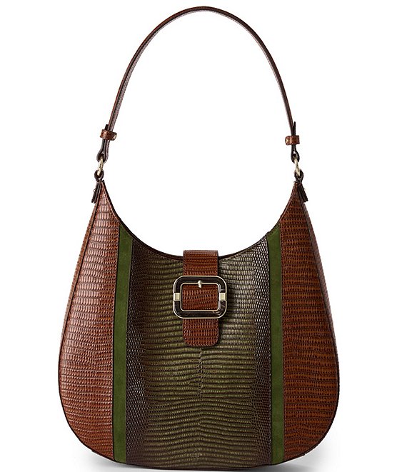 BRAHMIN Melbourne Collection Samba Fallon Belted Hobo Shoulder Bag, Samba - Image 1