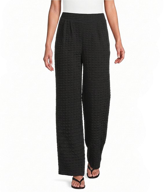 Calessa Knit Straight Leg Pull-On Pants