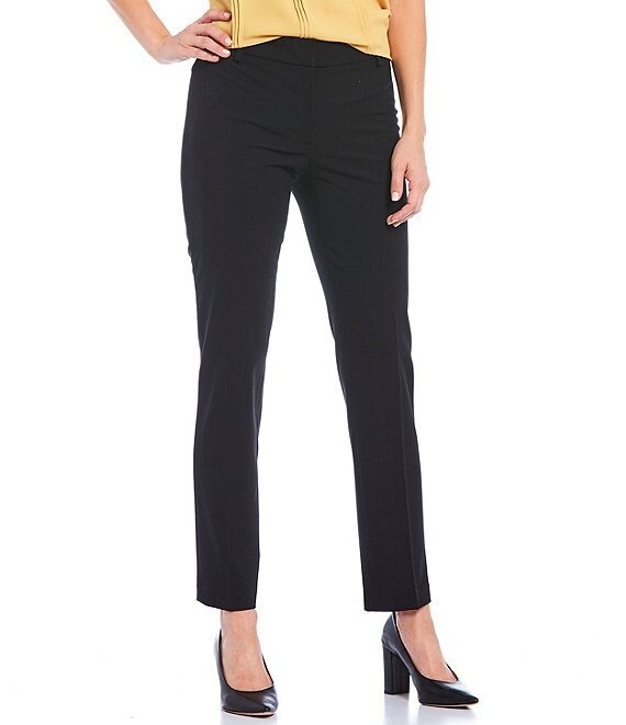 Calvin Klein Luxe Stretch Slim-Leg Pants