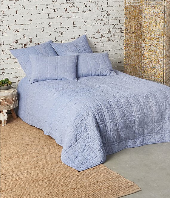Color:Blue - Image 1 - Hugh Reversible Quilt