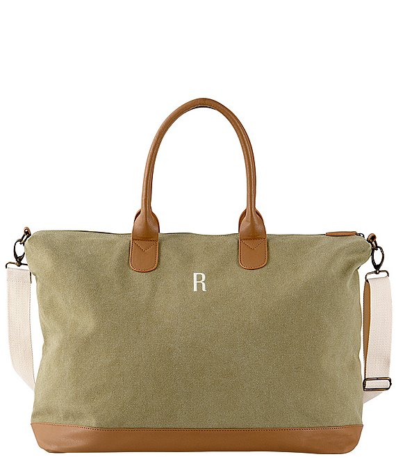 Cathy's Concepts Personalized Light Green Canvas Weekender