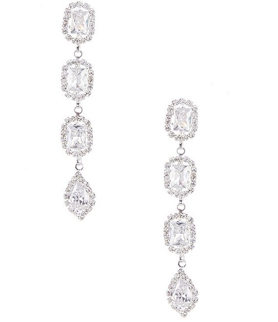 Cezanne Mixed Stone Linear Earrings