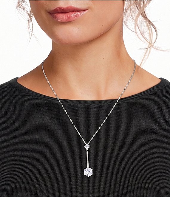 Cezanne Y Drop Crystal Pendant Necklace