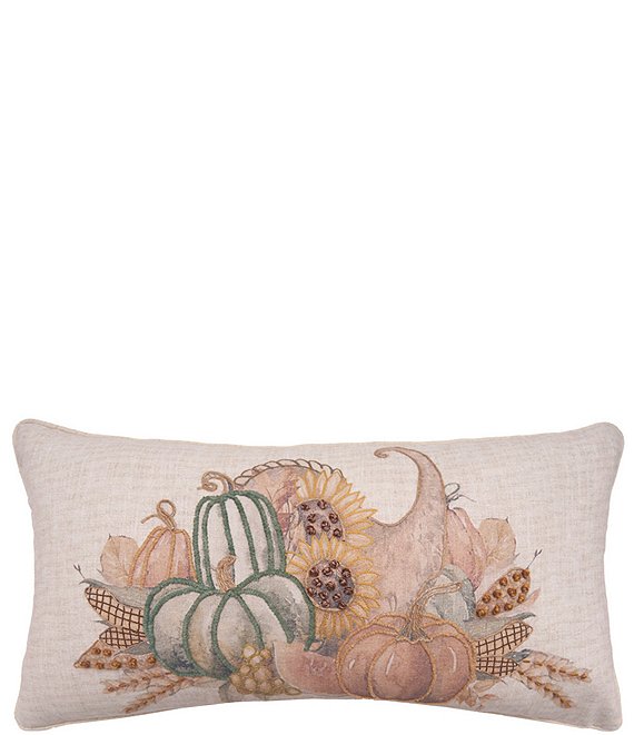 C&F Home Festive Fall Collection Autumn Fields Cornucopia Throw Pillow