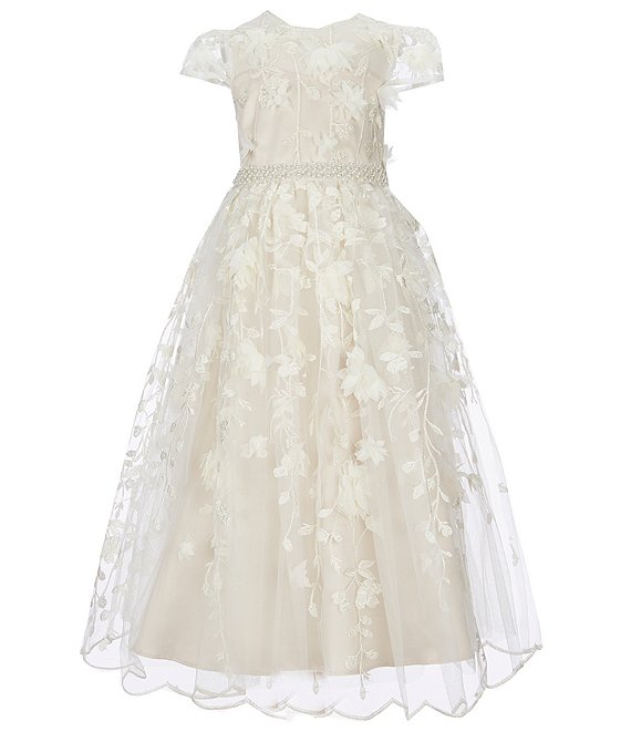 Chantilly Place Little Girls 4-6X Floral Embroidered Dress