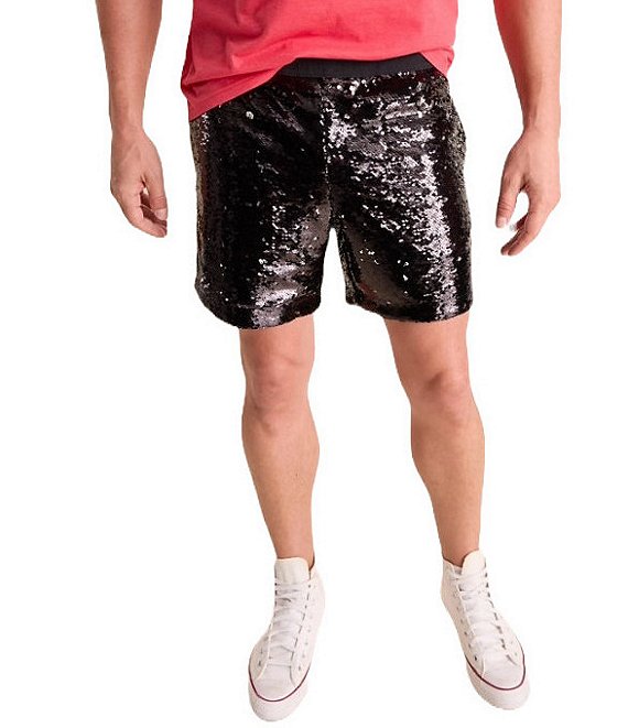 Chubbies Sequin Embellished Party Shorts, Black - Image 1
